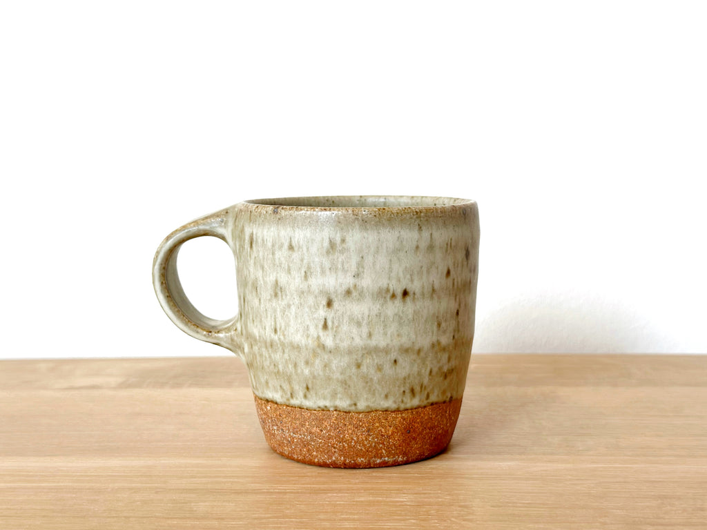 Ceramic Spotty Oatmeal Short Mug