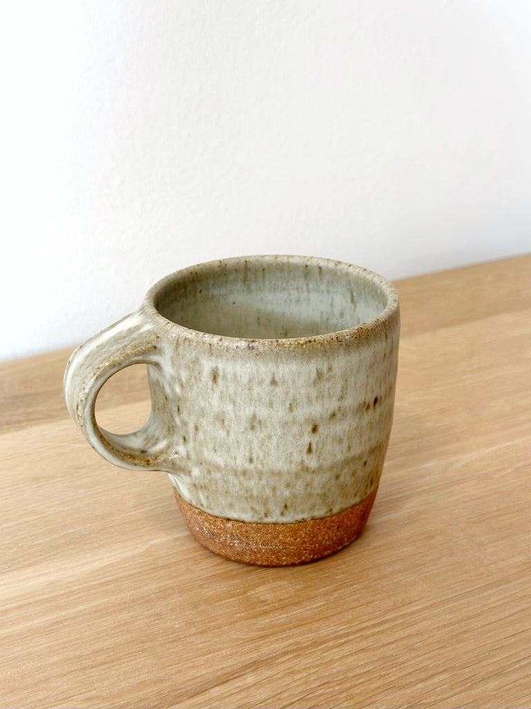 Ceramic Spotty Oatmeal Short Mug