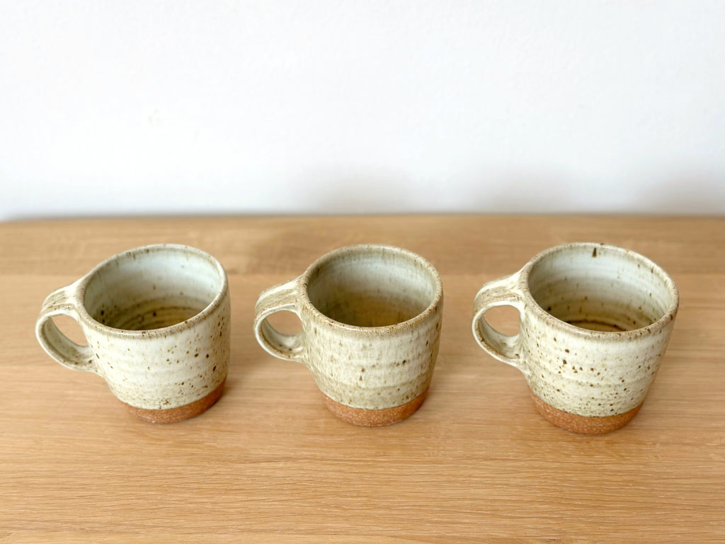 Ceramic Spotty Oatmeal Short Mug