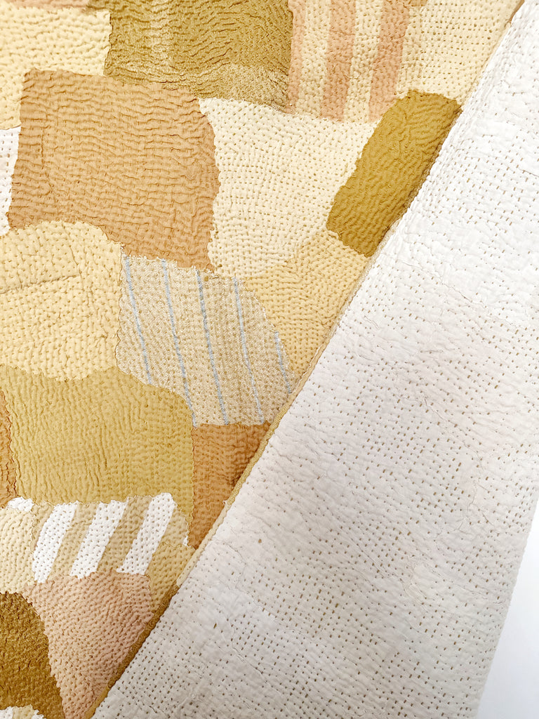 Handwoven Quilted Organic Cotton Throw