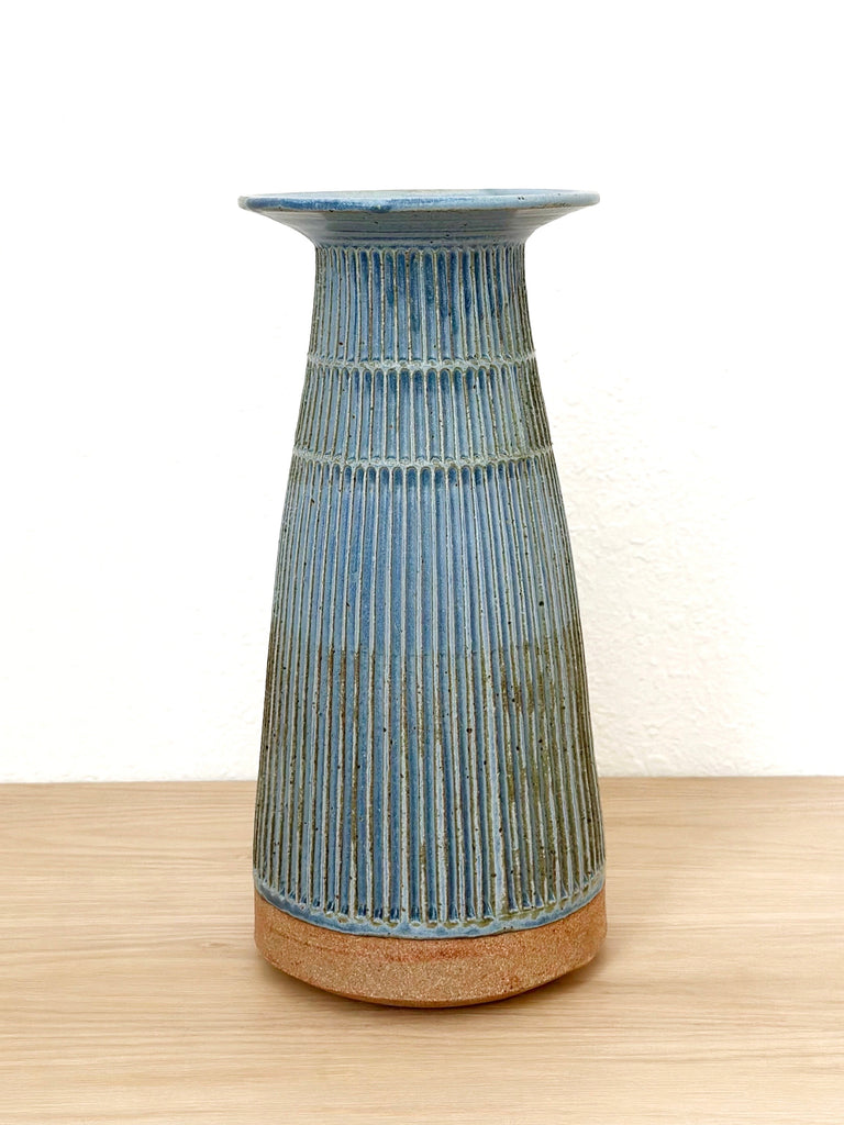 Ceramic Carved Tall Vase