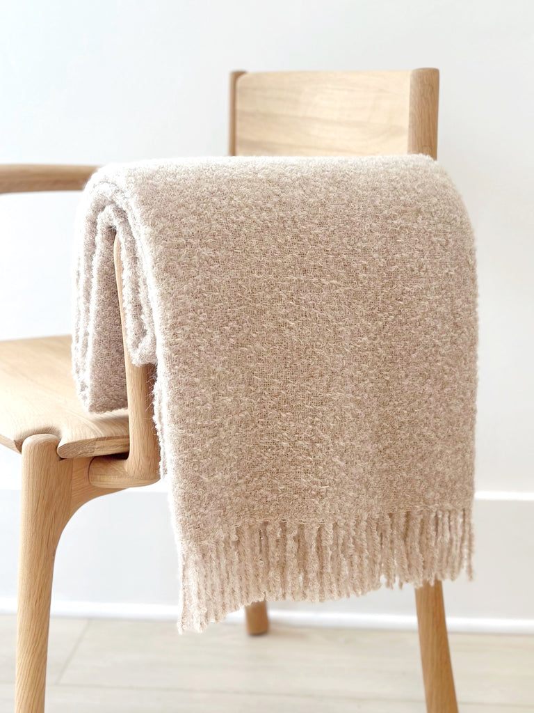 Alpaca Boucle Throw