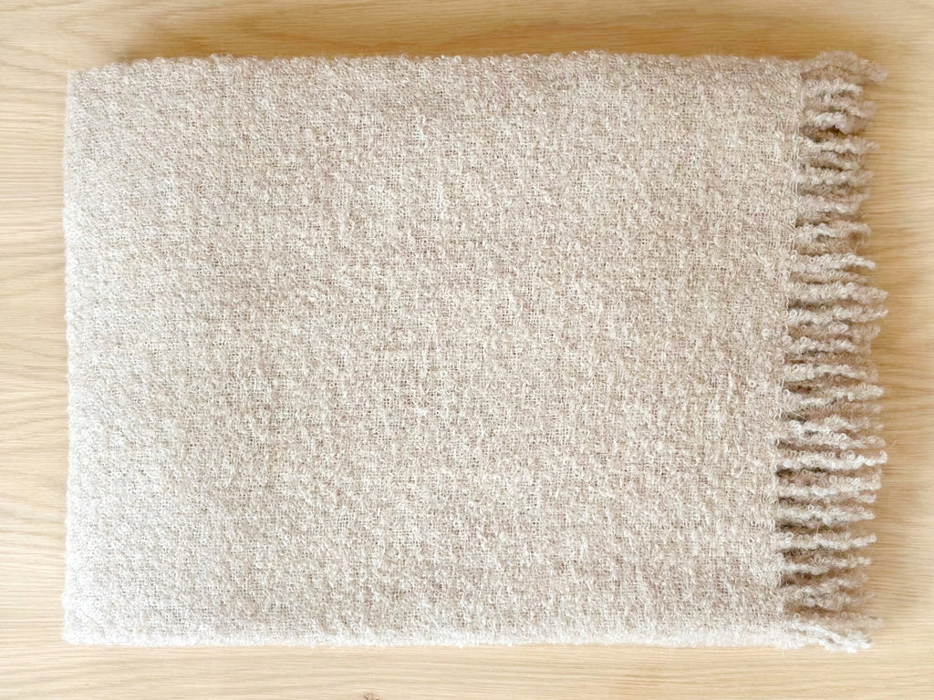 Alpaca Boucle Throw