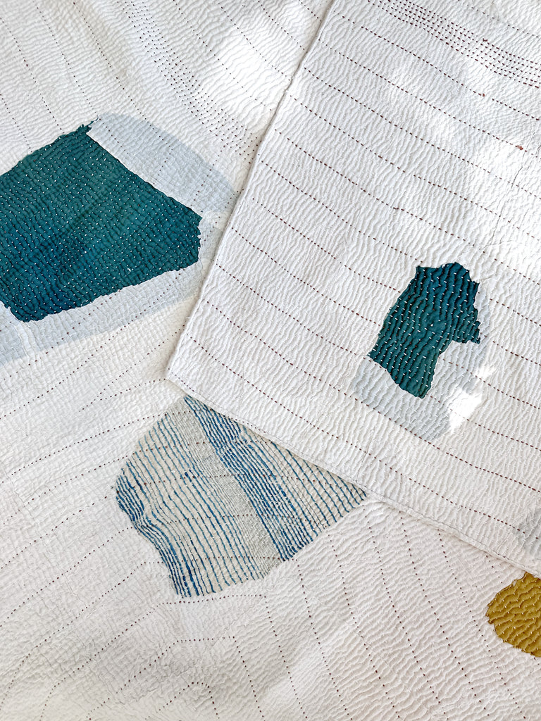 Handwoven Quilted Organic Cotton Throw