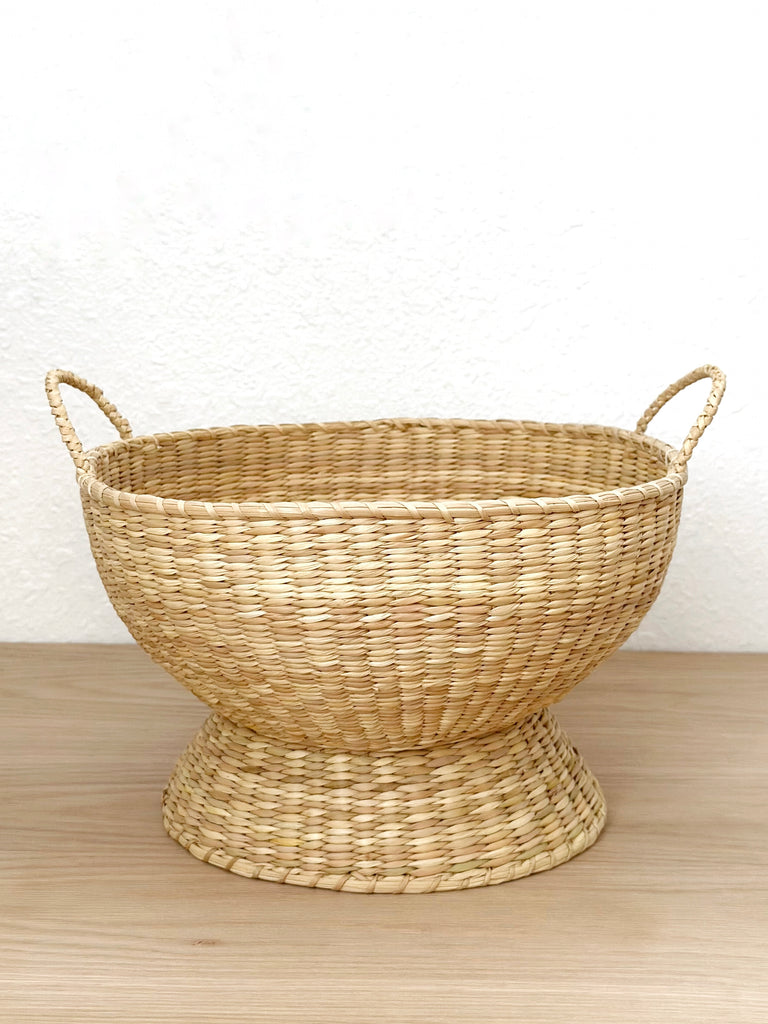 Handwoven Pedestal Bowl