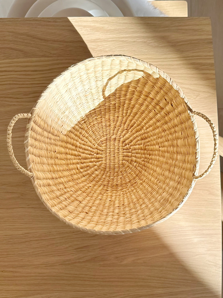 Handwoven Pedestal Bowl