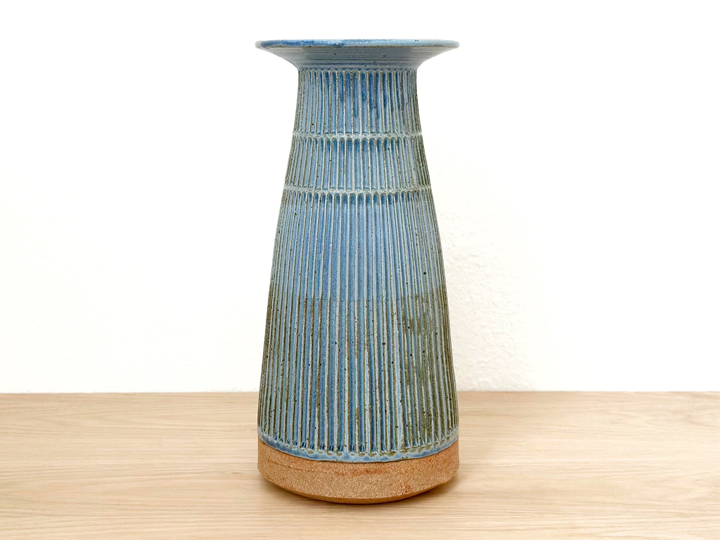 Ceramic Carved Tall Vase