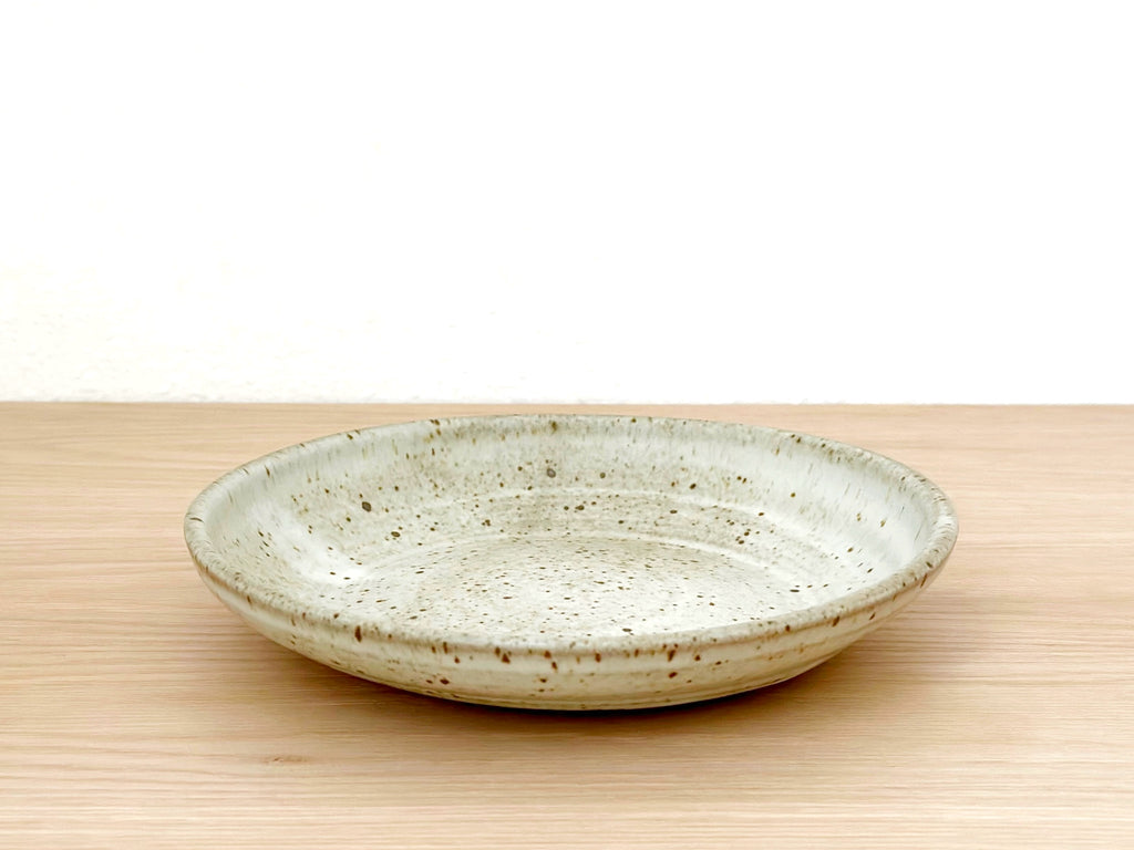 Ceramic Spotty Oatmeal Pasta Bowl