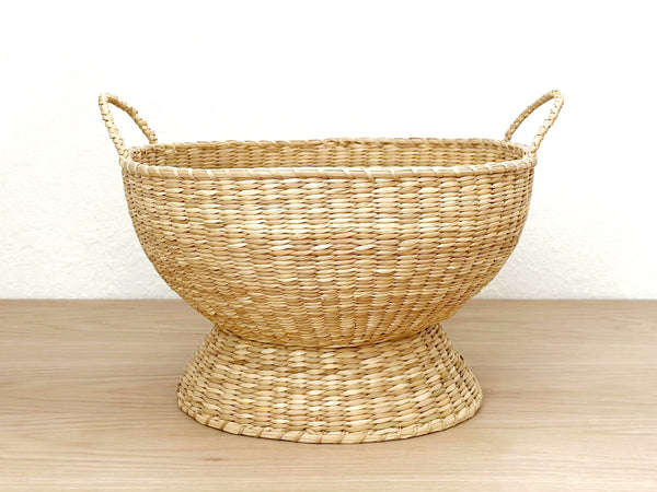 Handwoven Pedestal Bowl