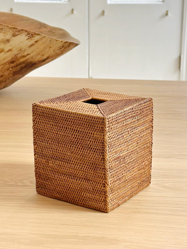 Handwoven Grass Tissue Box