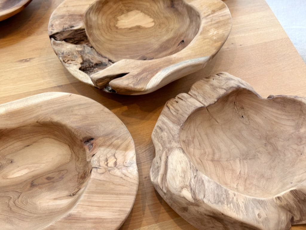 Teak Organic Large Bowl