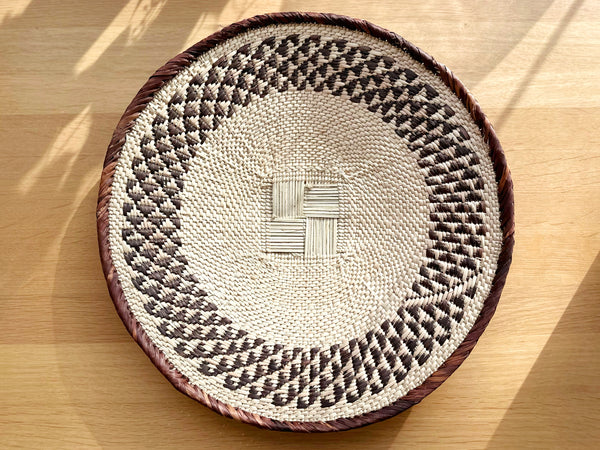 Handwoven Basket Tray Large