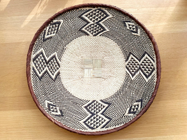 Handwoven Basket Tray Large