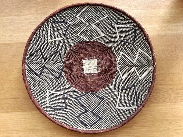 Handwoven Basket Tray Large
