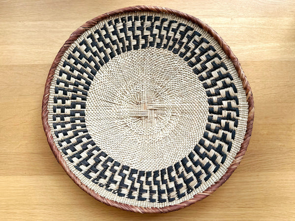 Handwoven Basket Tray Large