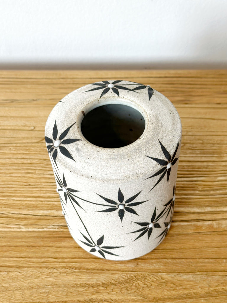 Hand-Painted Ceramic Small Vessel