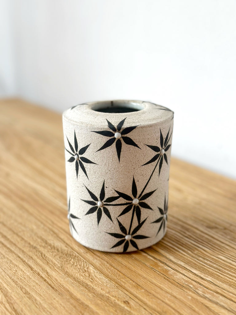 Hand-Painted Ceramic Small Vessel
