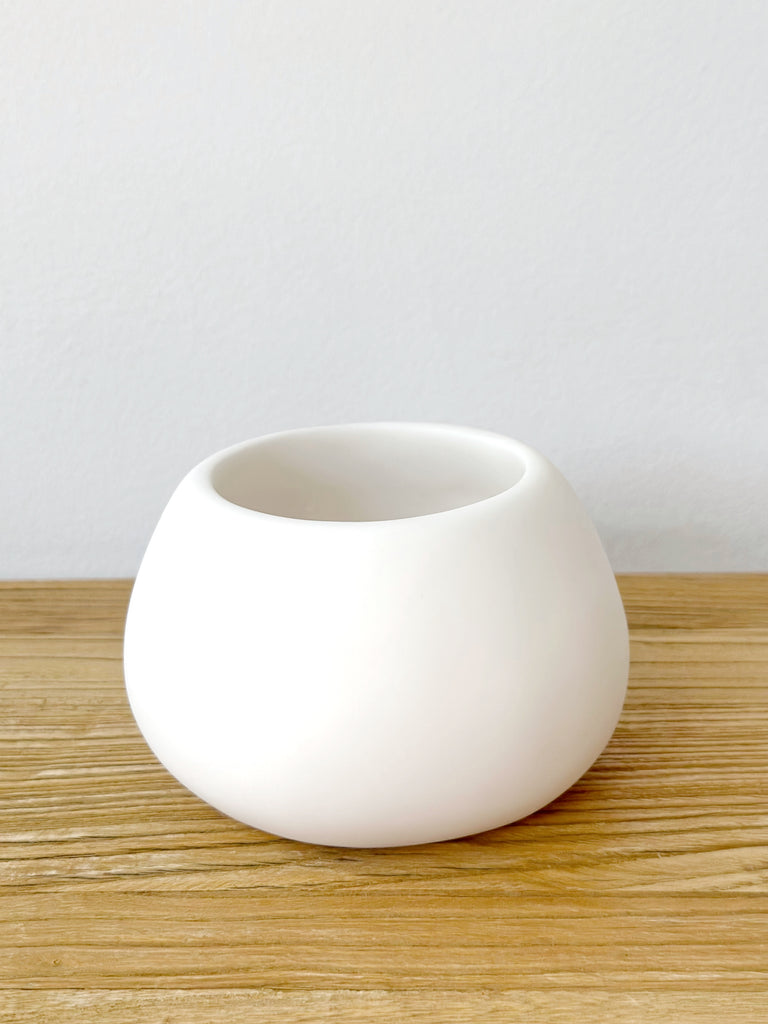 Hand-Sculpted Resin Small Bulbous Vessel