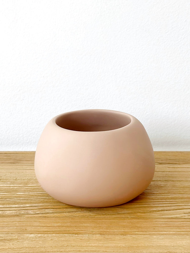 Hand-Sculpted Resin Small Bulbous Vessel