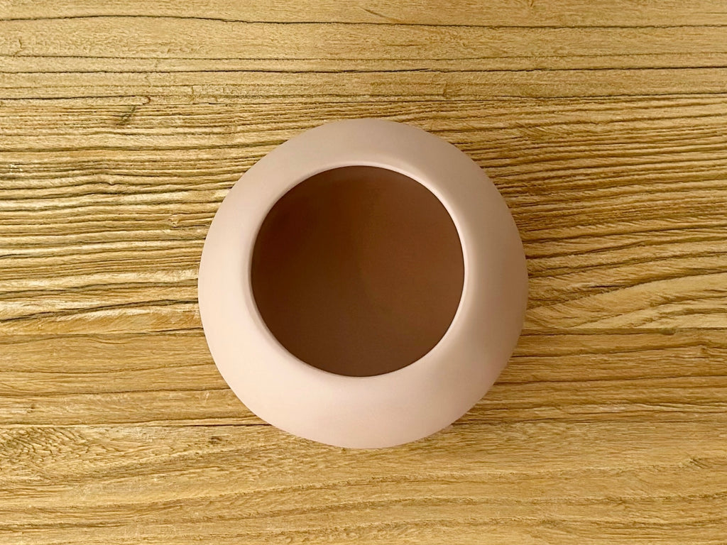 Hand-Sculpted Resin Small Bulbous Vessel