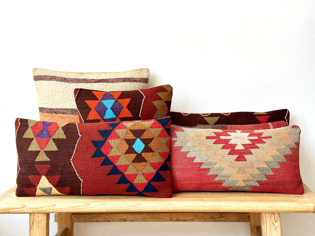 Handwoven Vintage Kilim Pillow