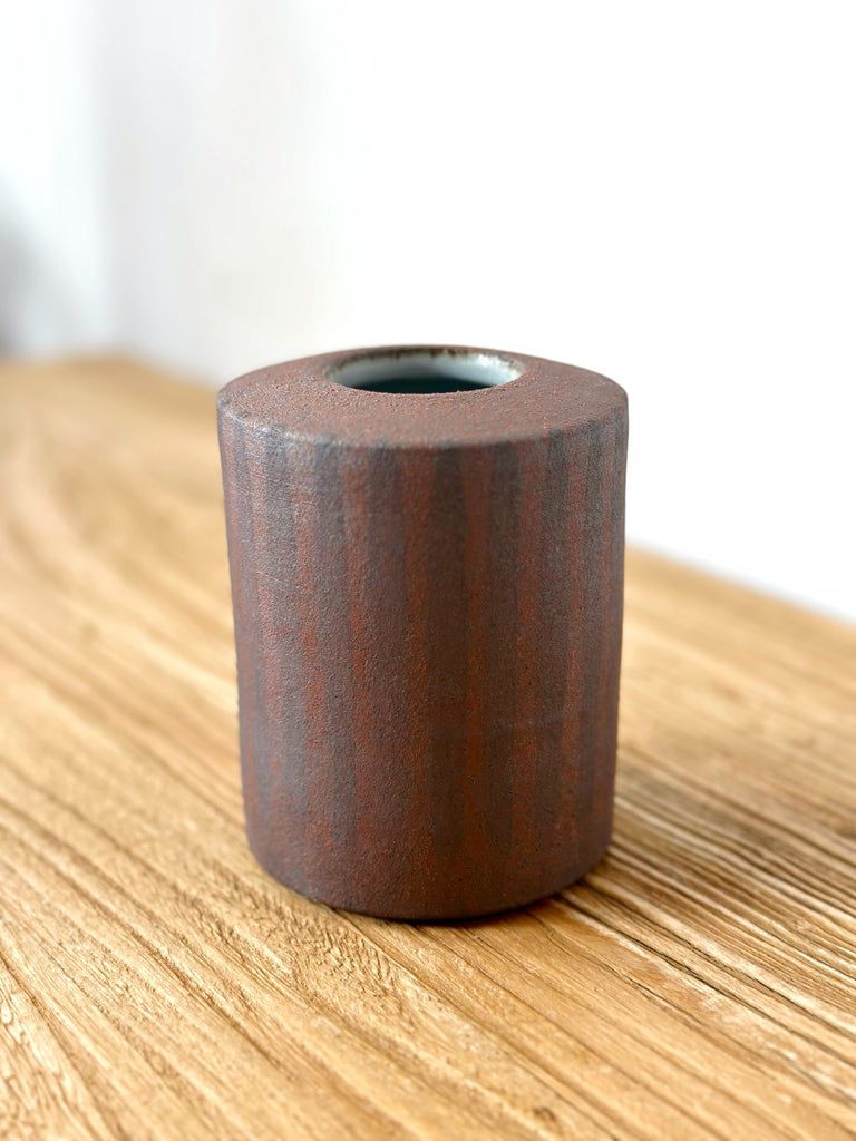 Hand-Painted Ceramic Small Vessel