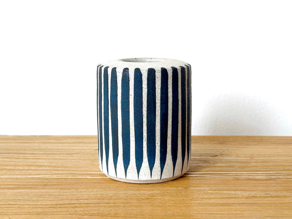 Hand-Painted Ceramic Small Vessel