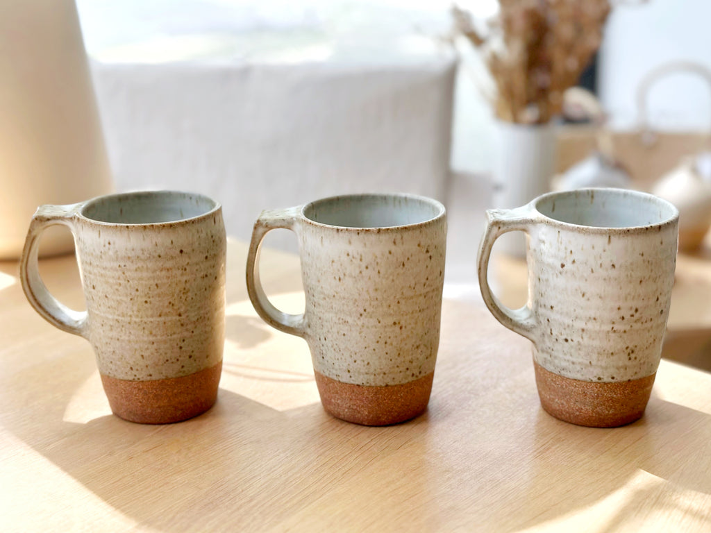 Ceramic Spotty Oatmeal Tall Mug