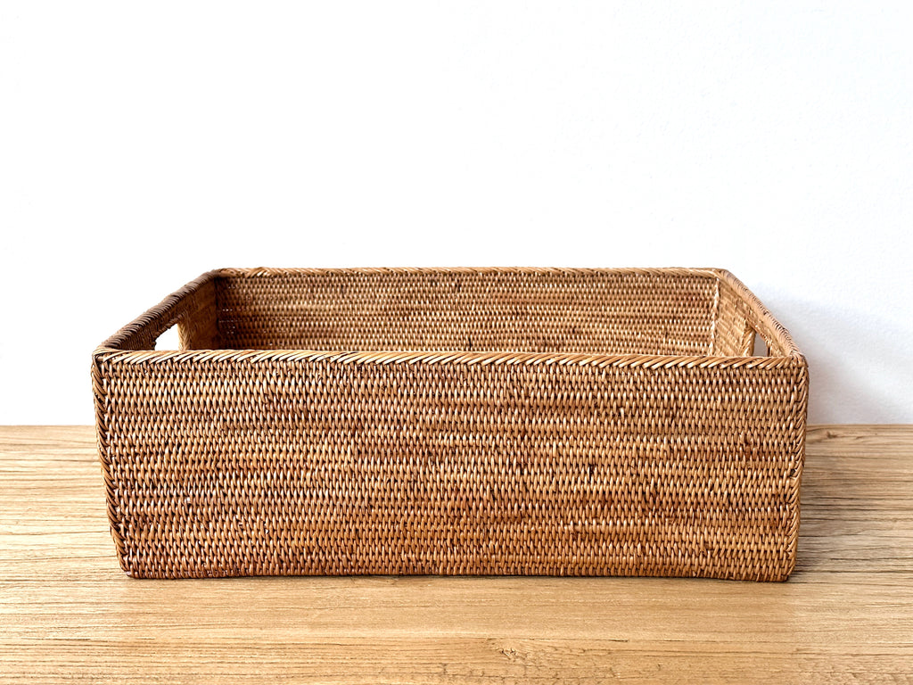 Handwoven Grass Storage Container Large