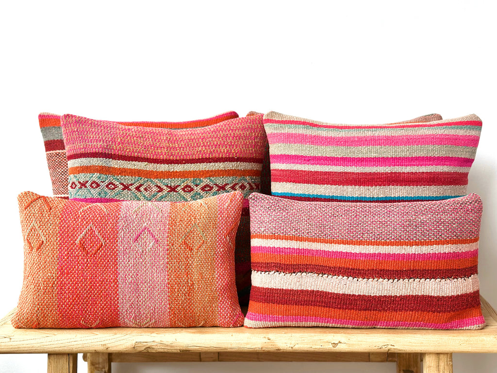 Handwoven Wool Pillow Lumbar