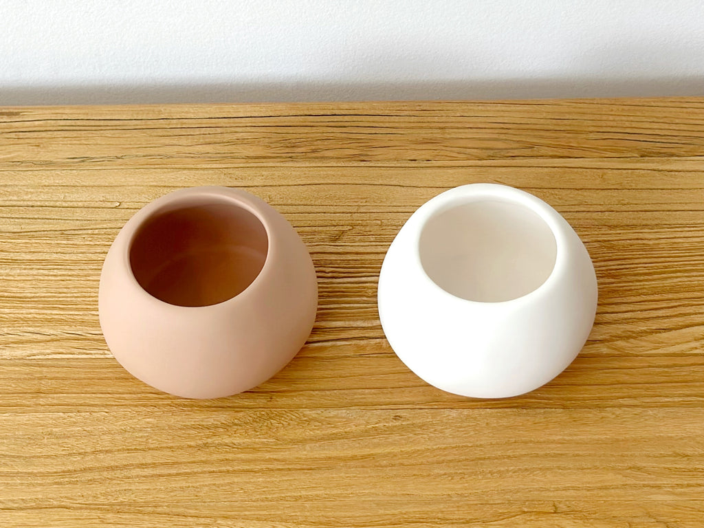 Hand-Sculpted Resin Small Bulbous Vessel