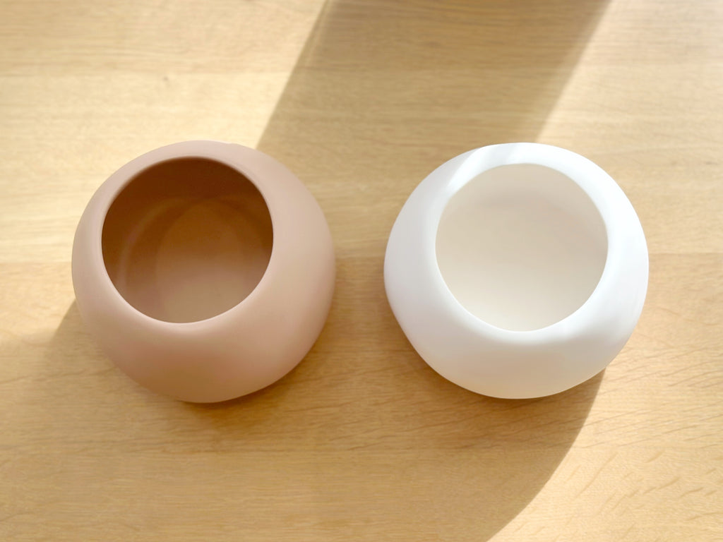 Hand-Sculpted Resin Small Bulbous Vessel