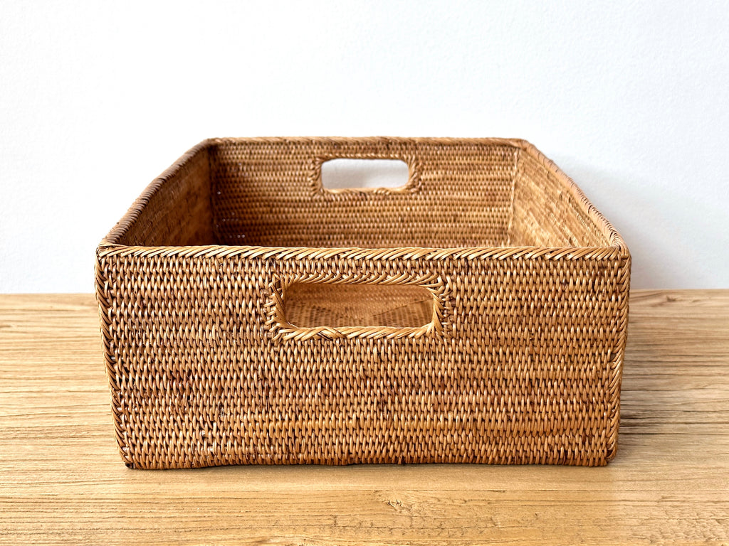 Handwoven Grass Storage Container Large