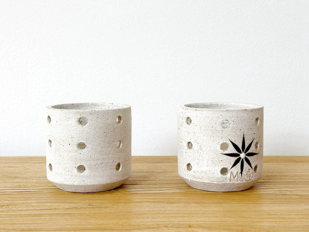 Hand-Painted Ceramic Tealight