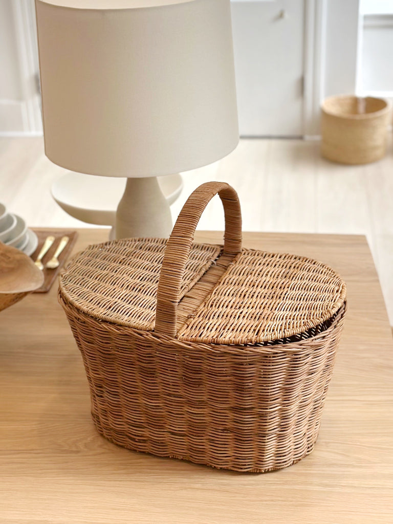 Handwoven Picnic Basket
