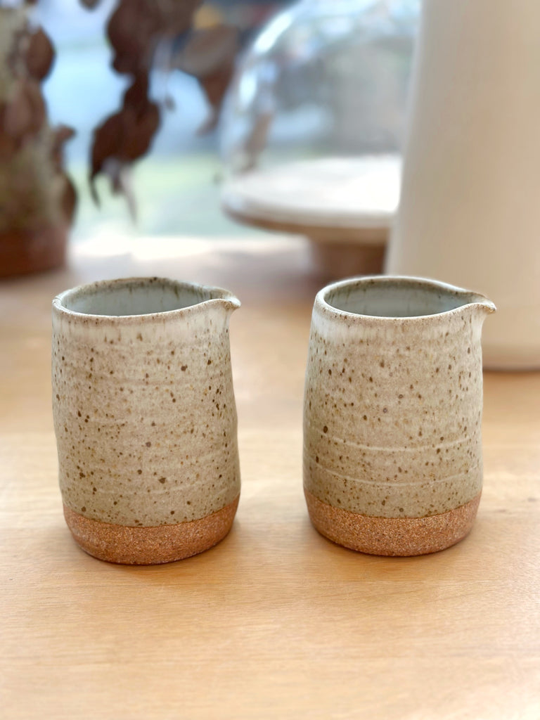 Ceramic Spotty Oatmeal Small Pitcher