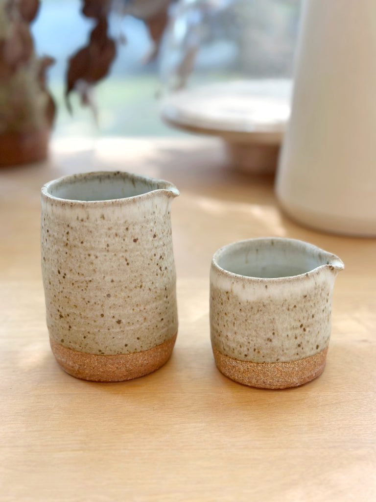 Ceramic Spotty Oatmeal Small Creamer