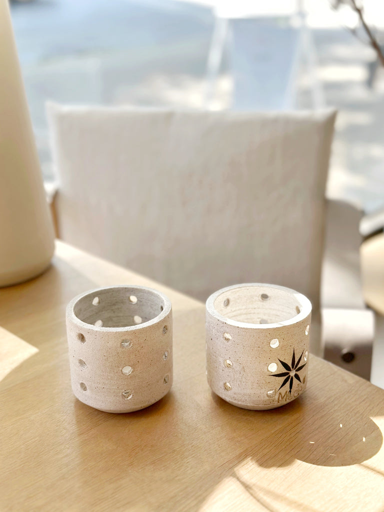 Hand-Painted Ceramic Tealight