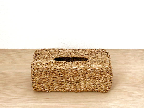Handwoven Basket Tissue Box