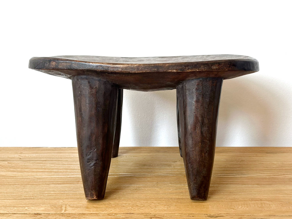 Handcarved Vintage African Small Stool