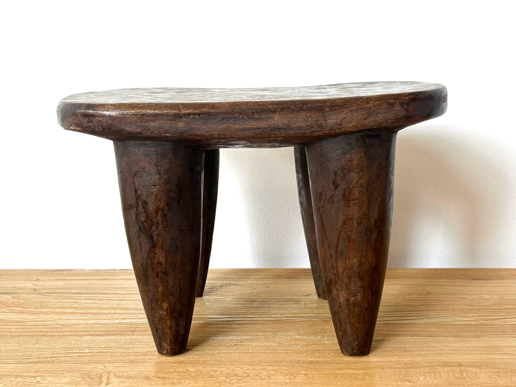Handcarved Vintage African Small Stool