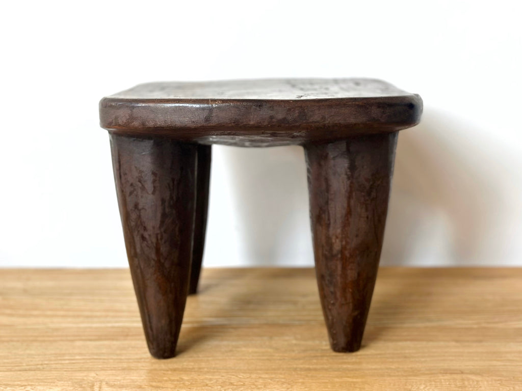 Handcarved Vintage African Small Stool