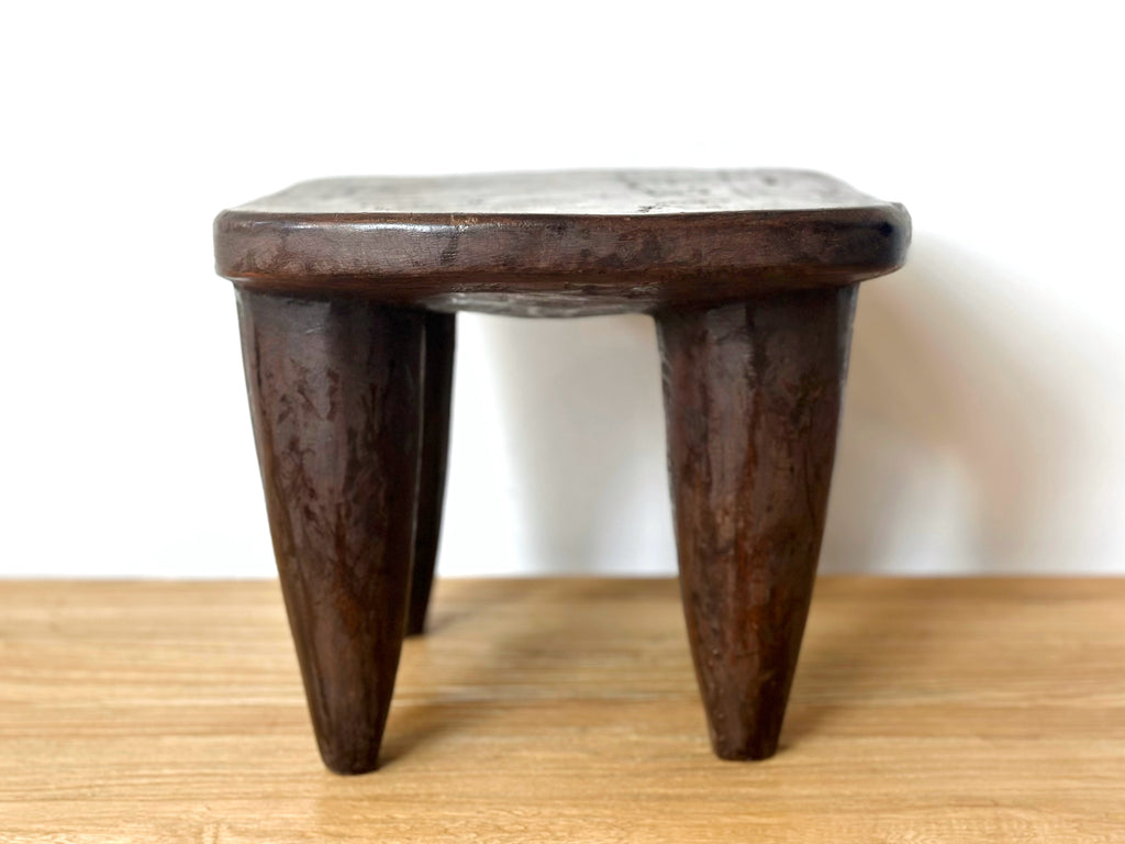 Handcarved Vintage African Small Stool
