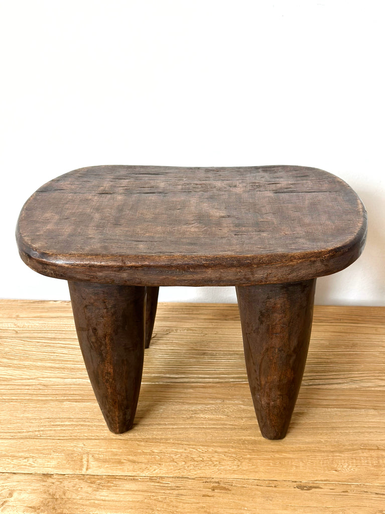 Handcarved Vintage African Small Stool