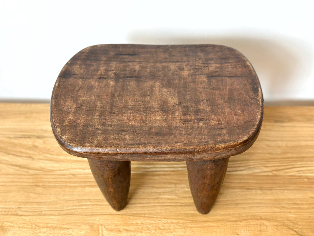 Handcarved Vintage African Small Stool