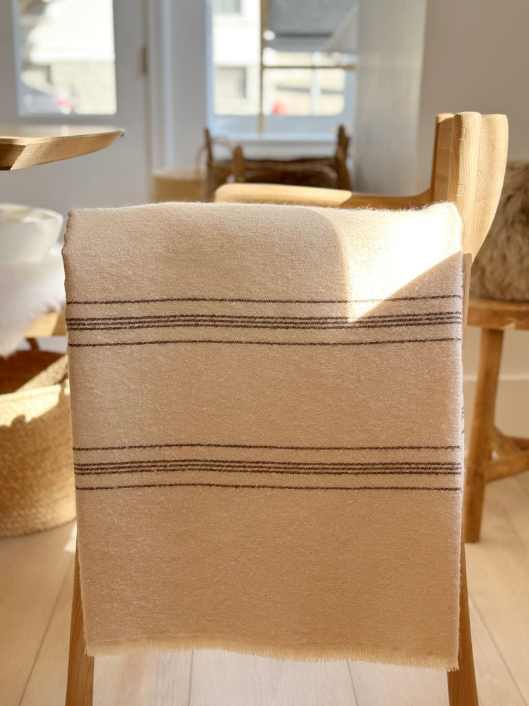 Cotton Mohair Belgian Throw
