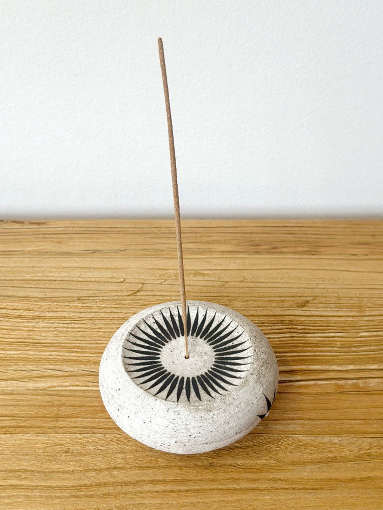 Hand-Painted Ceramic Incense Holder