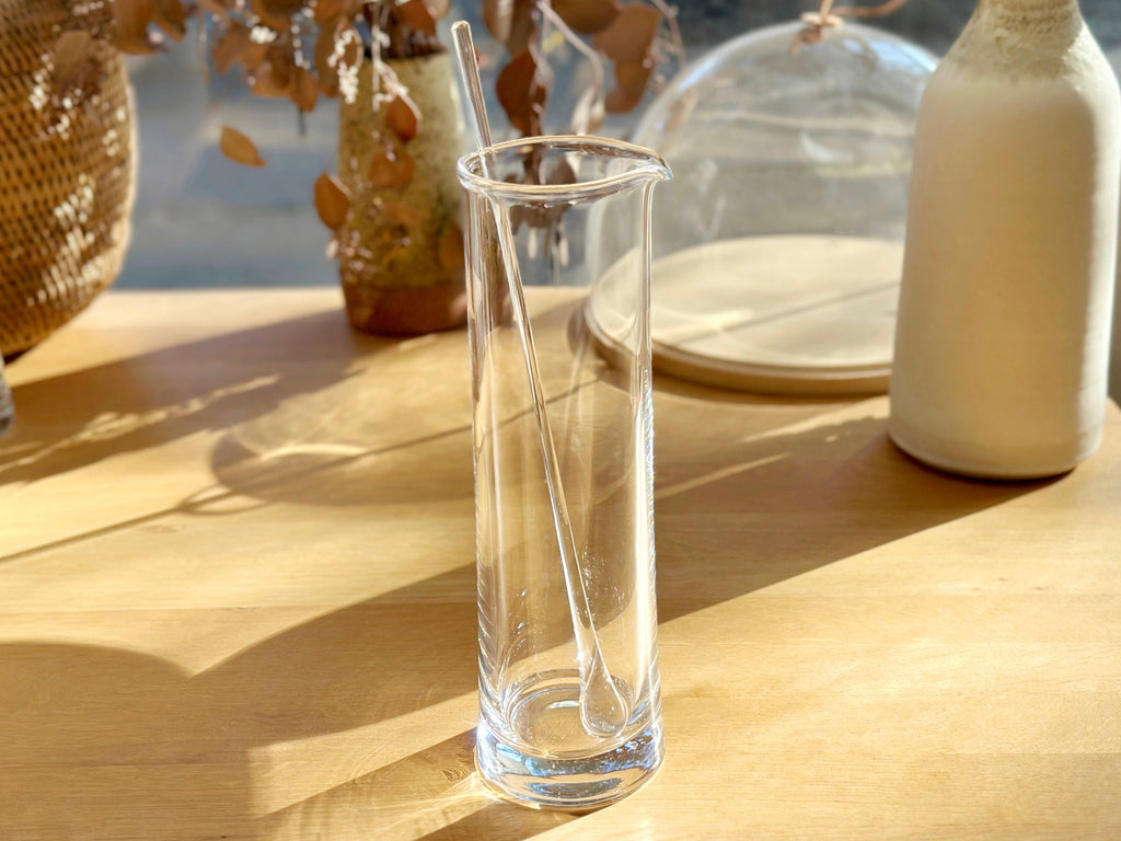 Handblown Glass Cocktail Pitcher