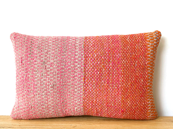 Handwoven Wool Pillow Lumbar