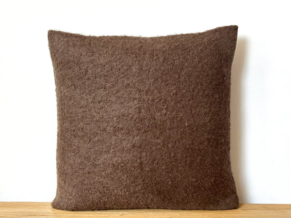 Alpaca Boucle Pillow Square - Brown